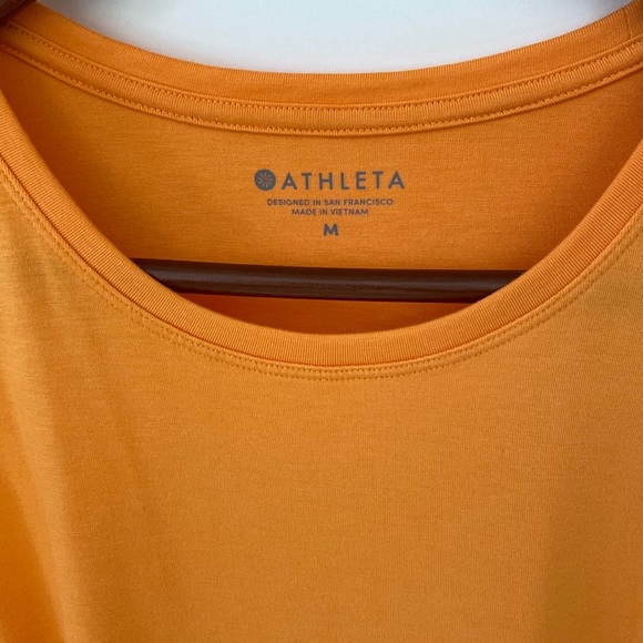 Athleta Long Workout Tank in Tangerine Sz M - Picture 3 of 7